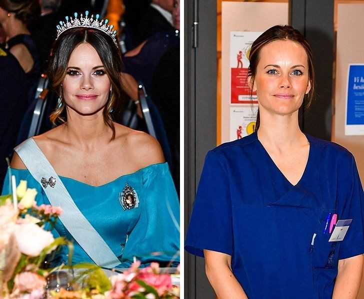1. Szwedzka księżna Zofia pracuje w szpitalu.