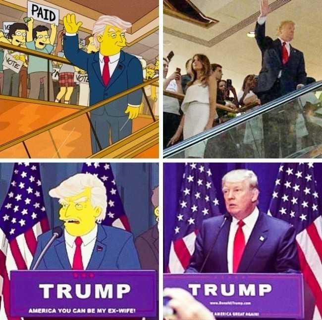 10 Przepowiednia wygranej Donalda Trumpa w „Simpsonach”
