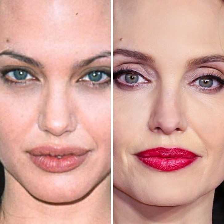 Angelina Jolie - 24 lata vs 44 lata