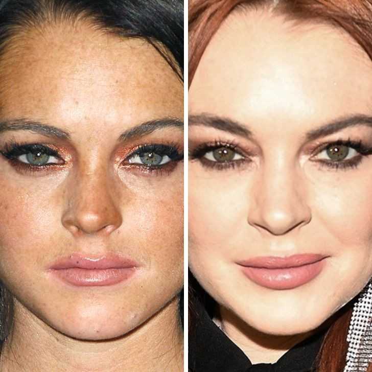 Lindsay Lohan - 19 lat vs 32 lata