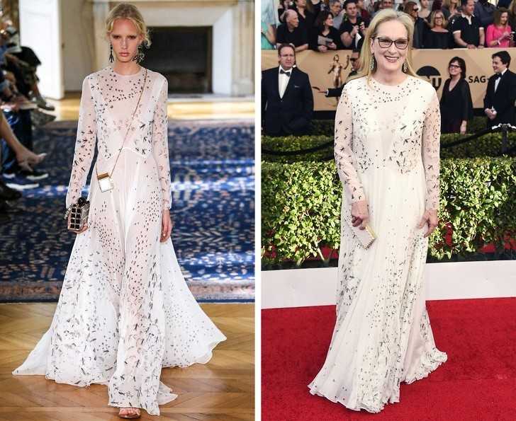 9. Pokaz mody Valentino i Meryl Streep