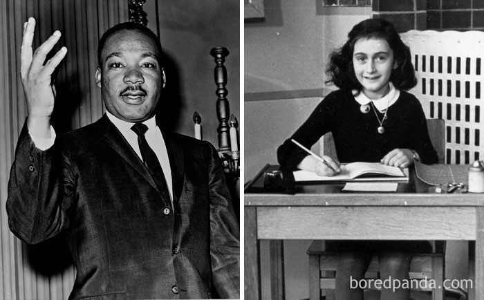 7. Anne Frank i Martin Luther King Jr. urodzili się w tym samym roku (1929)