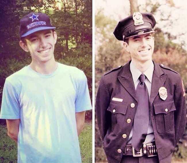 1. „Mój przyjaciel w 2014 roku i jego ojciec w 1977 – obaj w wieku 20 lat”