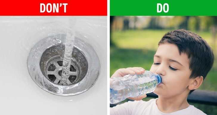 8. Nie marnuj wody.