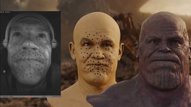 Emocje Josha Brolina przenoszone na twarz Thanosa