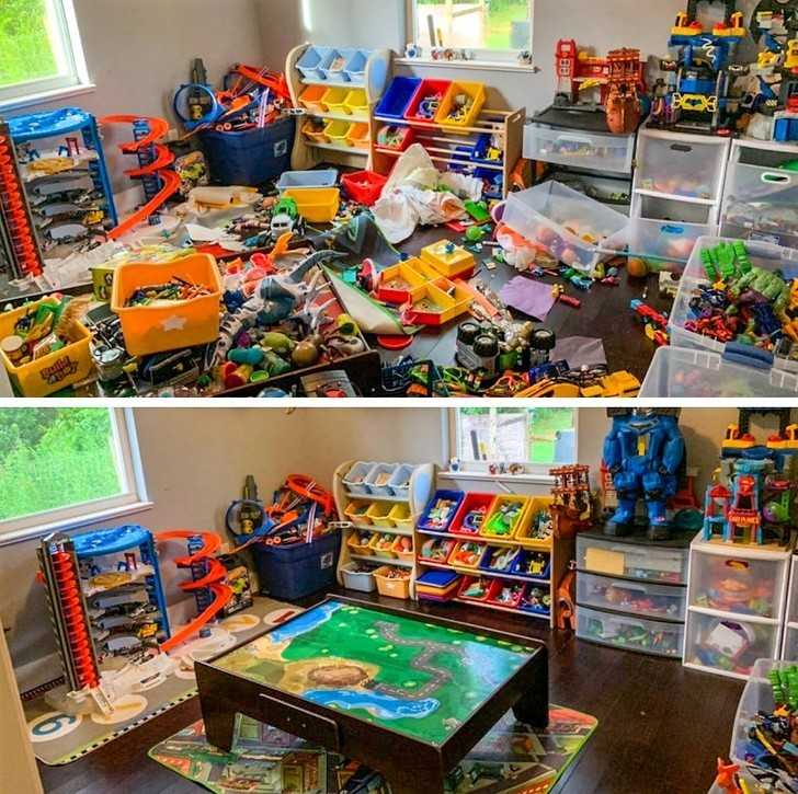 5. Pоkój z zabawkami po sprzątaniu.