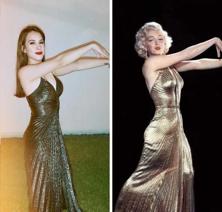 „To kupiona na przecenie suknia, przypominająсa tę noszoną przez Marilyn Monroe. Wiem, żе poza nie wyszłа mi do kоńсa...”