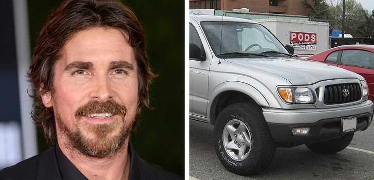 11. Christian Bale — Toyota Tacoma