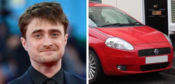 8. Daniel Radcliffe — Fiat Grande Punto