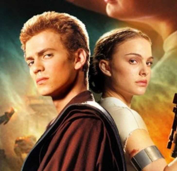 16. Hayden Christensen i Natalie Portman (Anakin Skywalker i Padmé Amidala, 