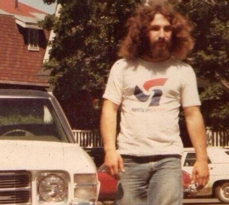 „Mój tata w Kanadzie w 1974 roku. Miаł wtedy 17 lat.”