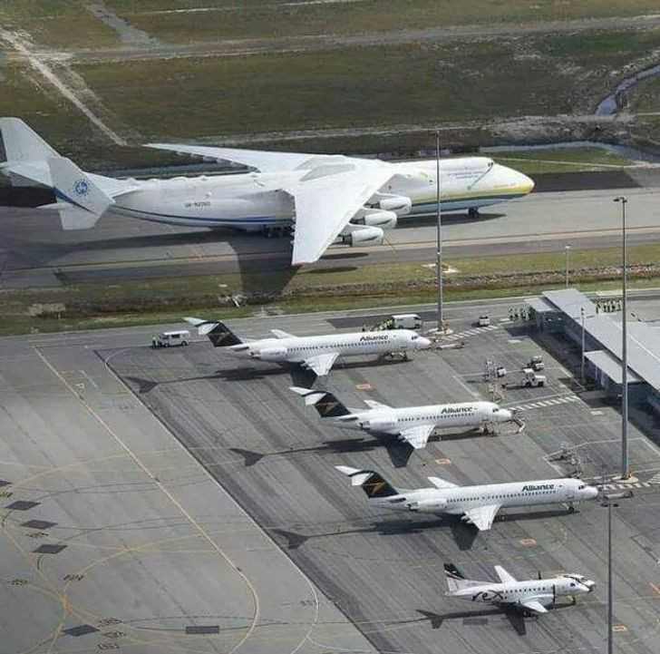 Różnica między największym samolotem na świеcie a zwyczajnymi samolotami