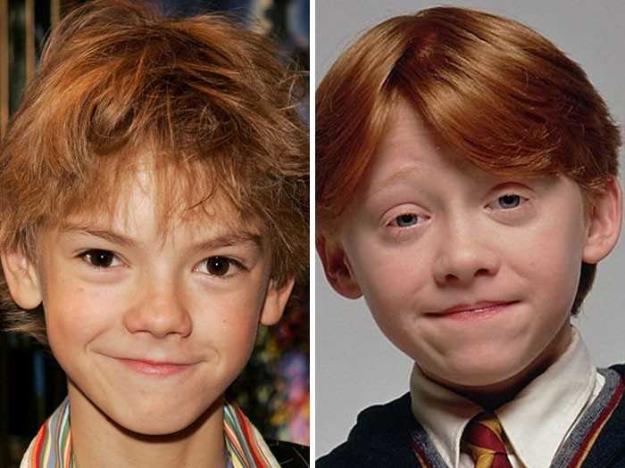 Thomas Brodie-Sangster vs Rupert Grint - Ron Weasley, seria 