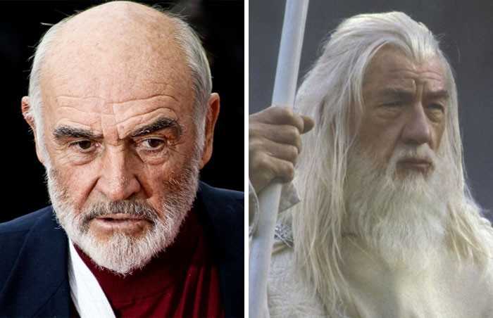 Sean Connery vs Ian McKellen - Gandalf, trylogia 