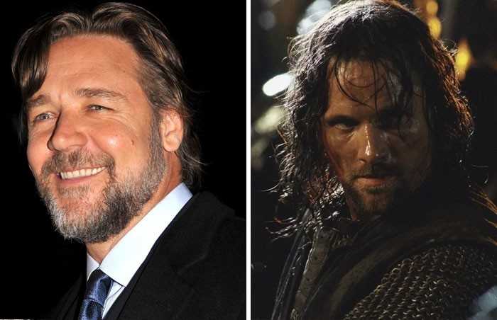 Russel Crowe vs Viggo Mortensen - Aragorn, trylogia 