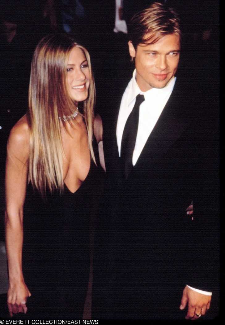 Jennifer Aniston i Brad Pitt po gali rozdania Oscаrów, 2000