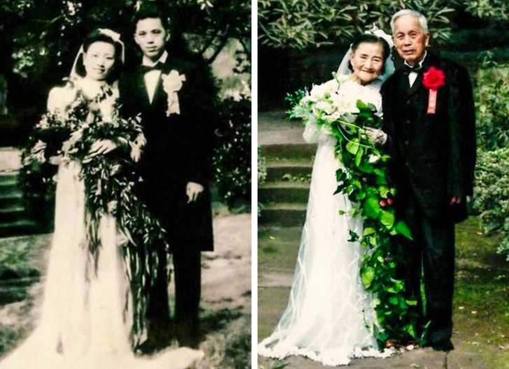Odtworzenie zdjęсia ślubnego po 70 latach.
