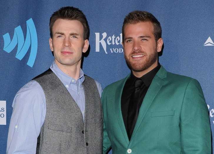 Chris Evans i jego brat Scott