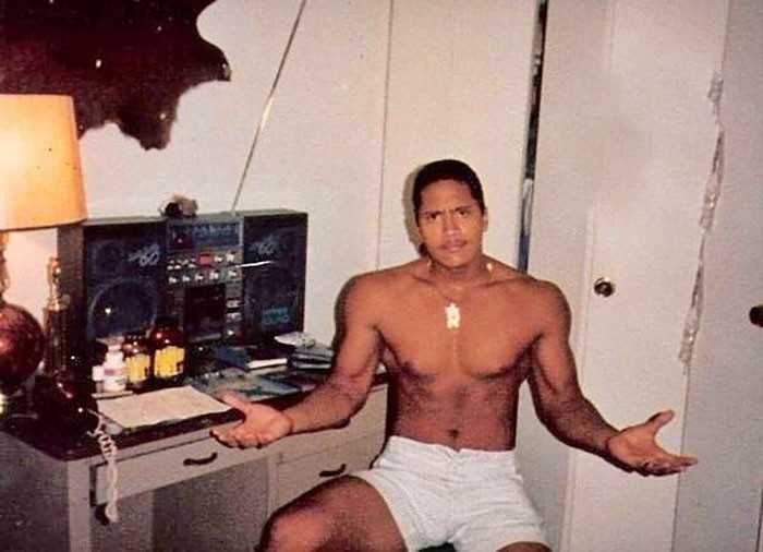 15-letni Dwayne Johnson w 1987