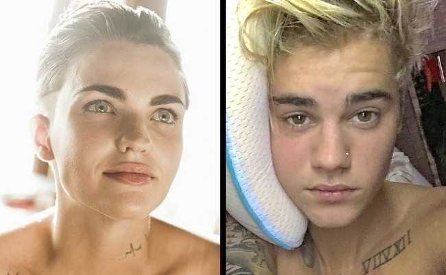 10. Ruby Rose i Justin Bieber