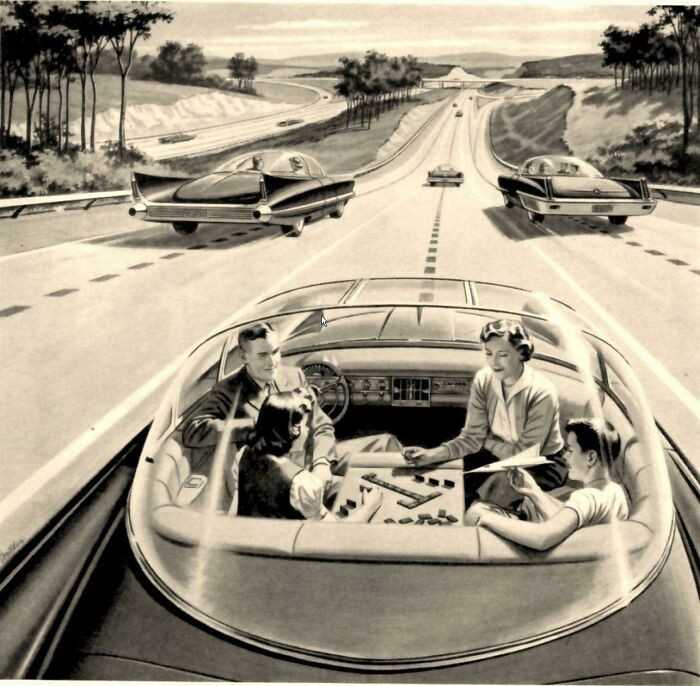 Futurystyczne samochody z autopilotem, 1960