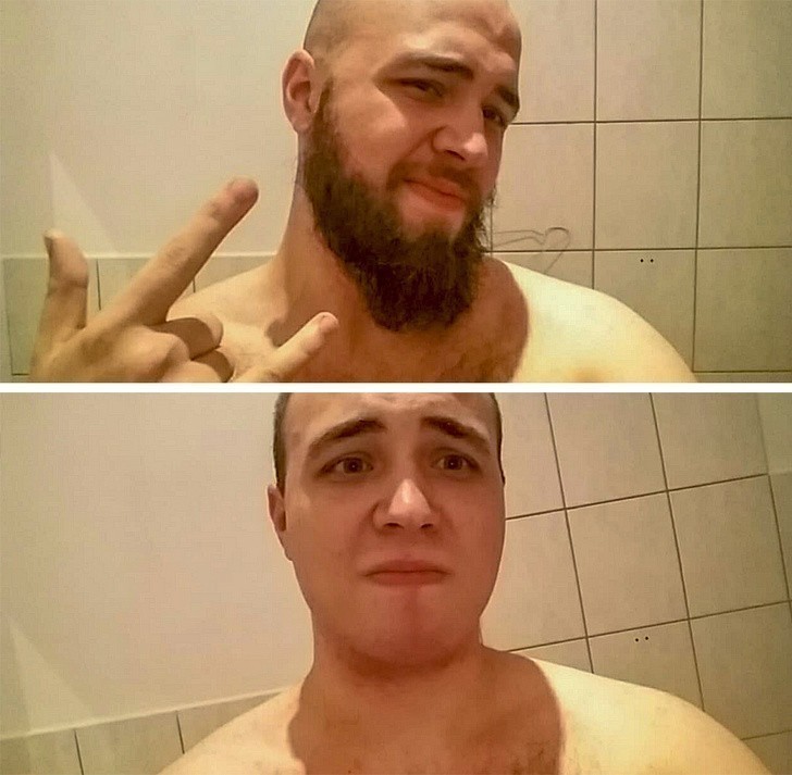 Bonus: Czasami golenie brody nie jest jednak dobrym pomysłеm.