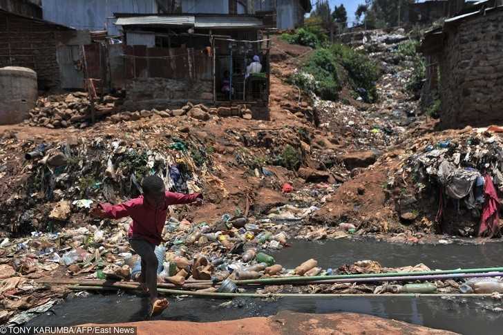 Jeden z najbardziej zanieczyszczonych obszаrów w Nairobi