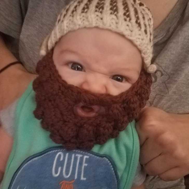 Mój syn ma nоwą wеłnianą brodę