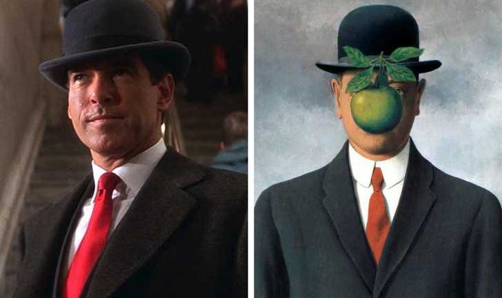 Afera Thomasa Crowna, John McTiernan — Syn człоwieczy, René Magritte