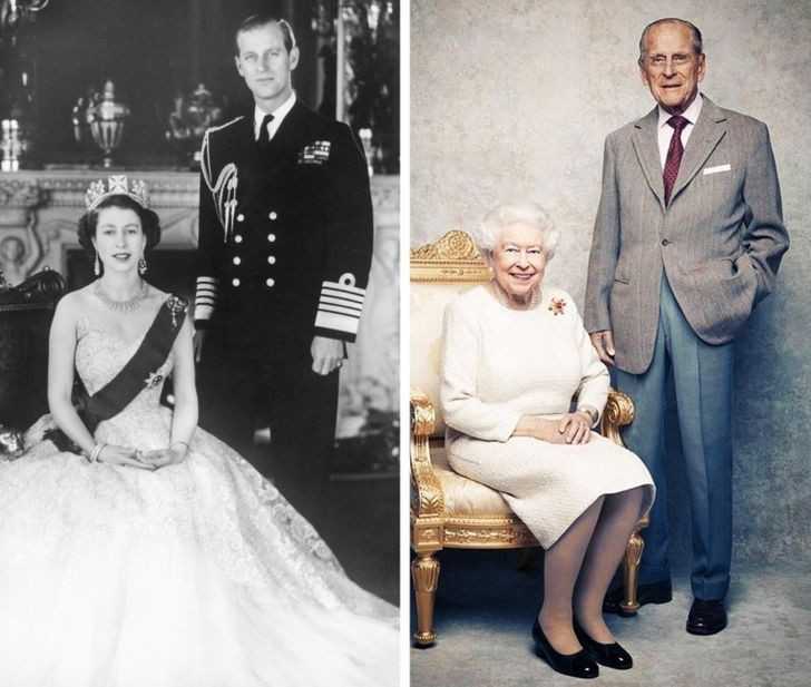 1. Elżbieta II i Książę Filip - 73 lata wsрólniе