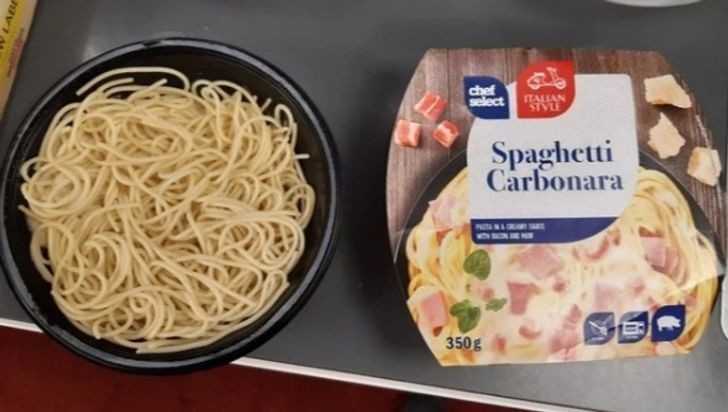 18. „Widzę spaghetti, ale gdzie carbonara?