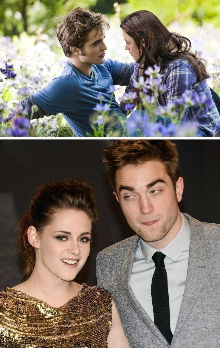 10. Robert Pattinson i Kristen Stewart (Zmierzch)