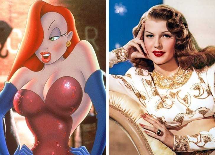 3. Jessica Rabbit - Rita Hayworth