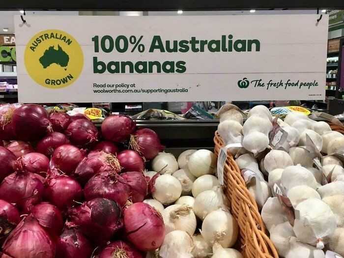 W 100% australijskie banany