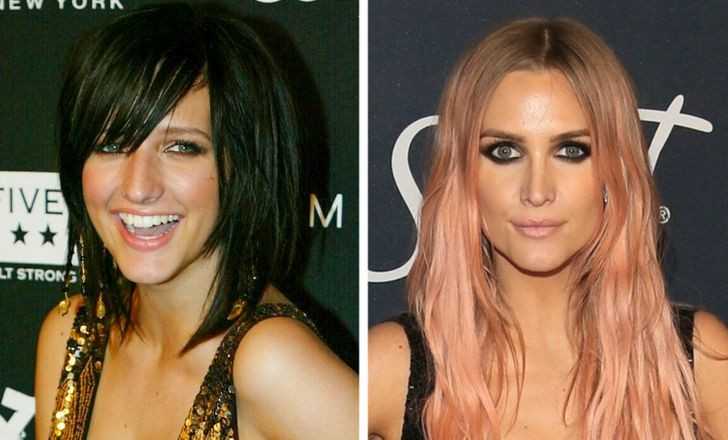 Ashlee Simpson (2004 vs 2020)