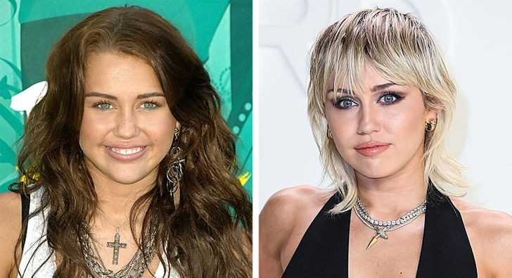 Miley Cyrus (2009 vs 2020)