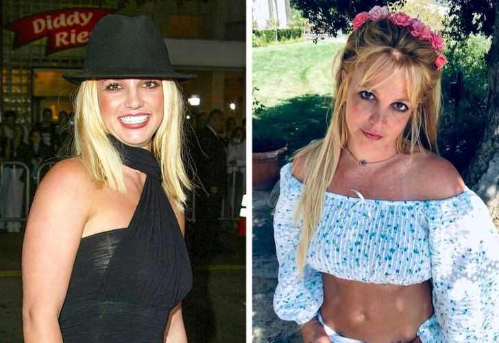 Britney Spears (2002 vs 2021)