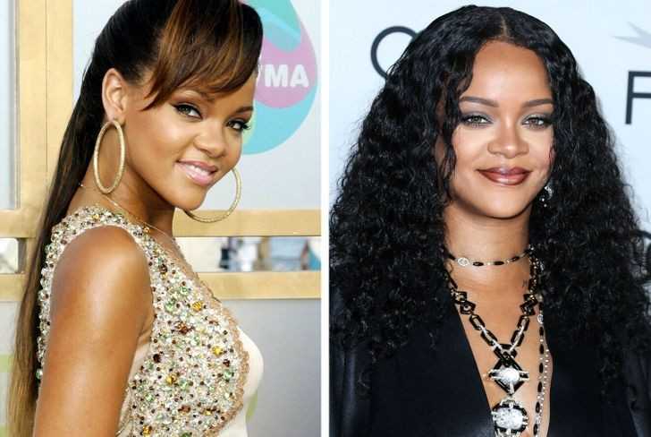 Rihanna (2005 vs 2020)