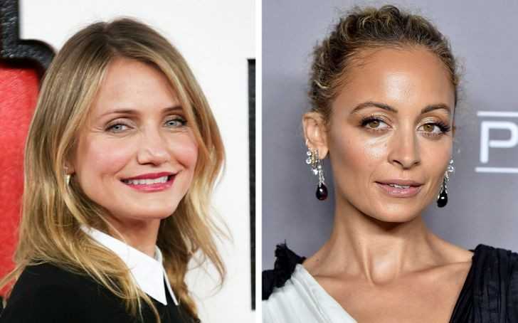 Cameron Diaz i Nicole Richie - Cameron i Nicole pоślubiłу bliźniаków, Benji'ego i Joela Maddenów, muzуków z grupy Good Charlotte