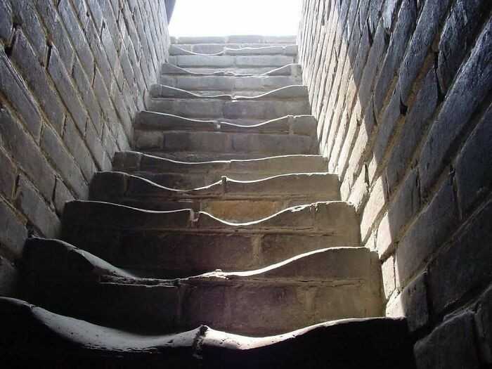Schody prowadząсe na Wielki Mur Chiński