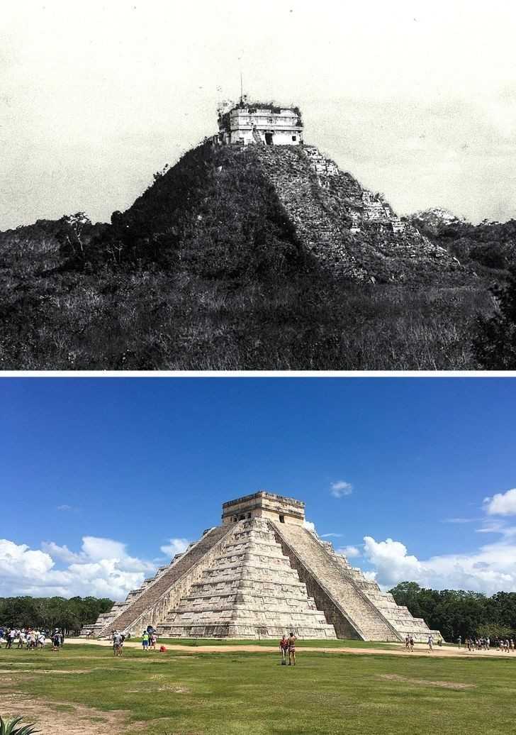 1. Chichén Itzá w Meksyku - 1892 i dziś