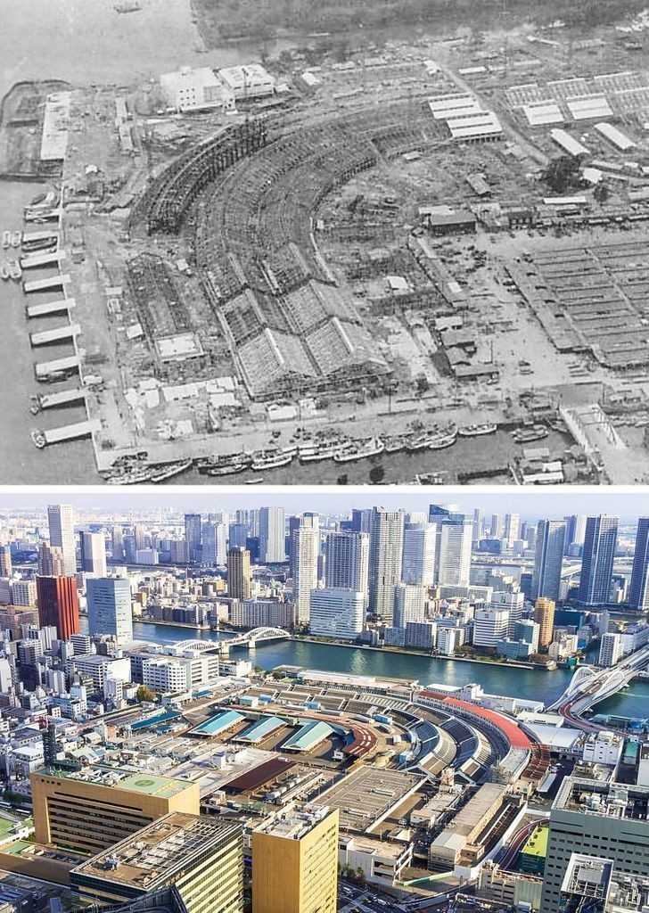 13. Targ rybny Tsukiji, Tokio, 1926-1945 i dziś