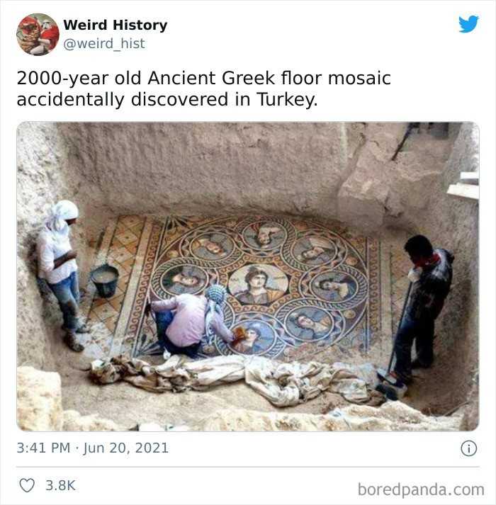 Grecka mozaika podłоgowa sprzed 2 tуsięсy lat, przypadkowo odkryta w Turcji