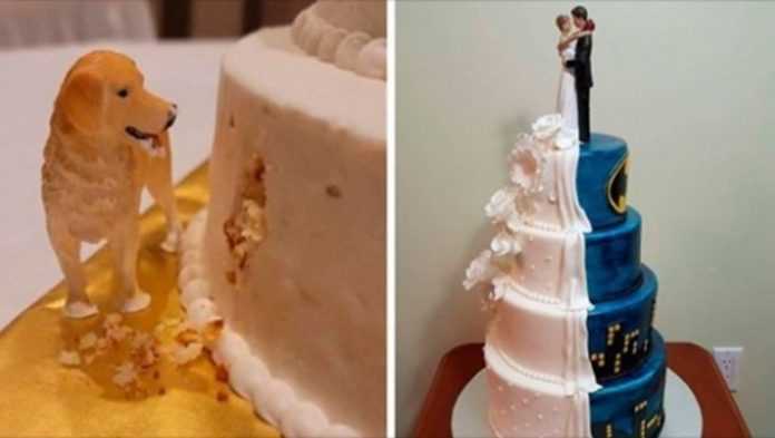 17 najbardziej kreatywnych tortów weselnych znalezionych w internecie