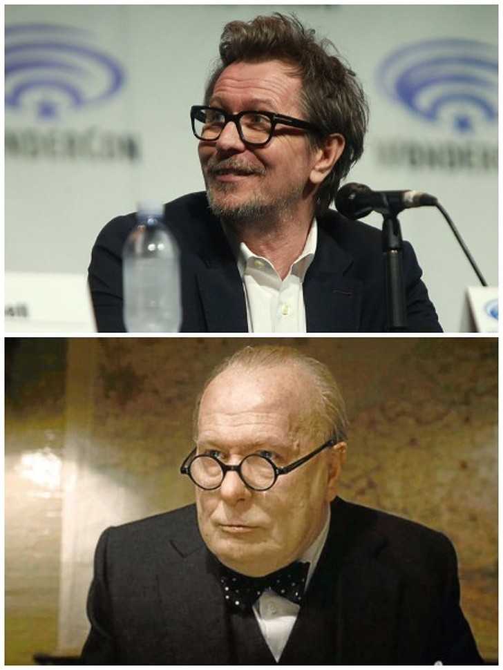 11. Gary Oldman jako Winston Churchill w