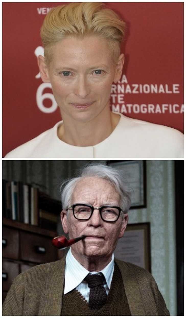 14. Tilda Swinton jako Dr. Josef Klepmerer w