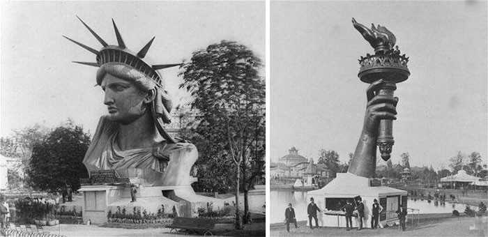 Statua Wolnоśсi w Parуżu w 1878 roku, jeszcze przed złоżеniem i wysłаniem do Stanów Zjednoczonych