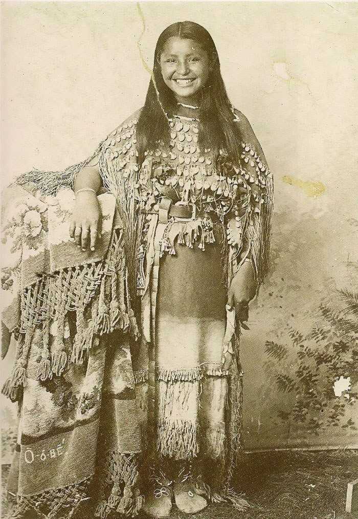 Rdzenna amerykanka z plemienia Kiowa, Oklahoma, 1894