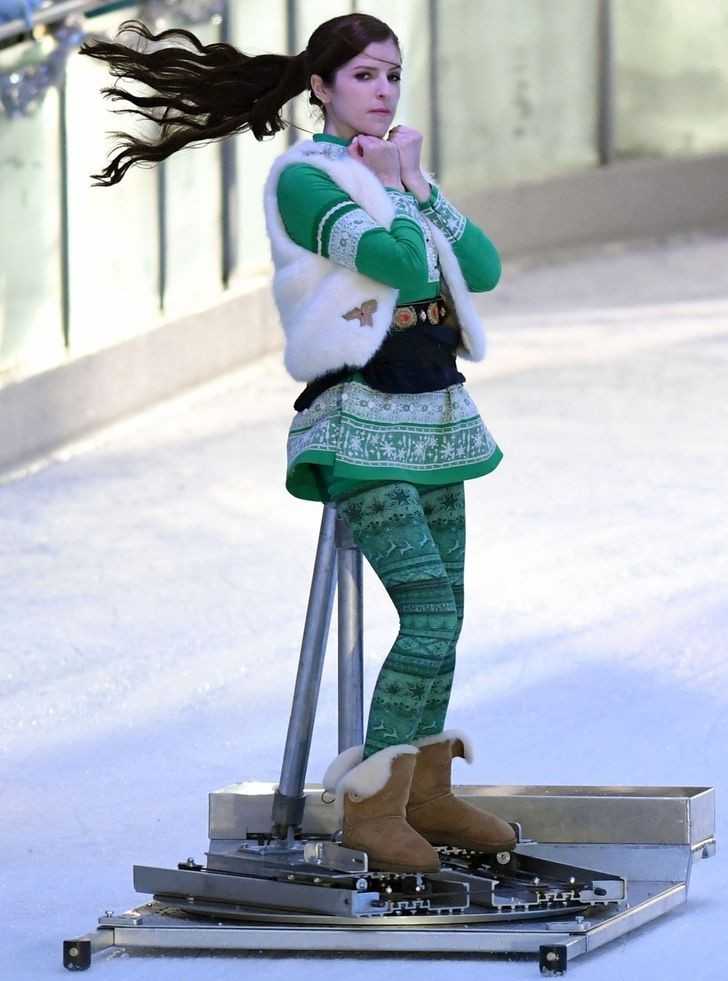 Anna Kendrick użуwаłа speсjalnego urządzenia w scenach z łуżwami na lodzie w 