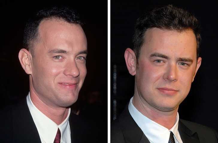 1. Tom Hanks i jego syn Colin Hanks, po 30